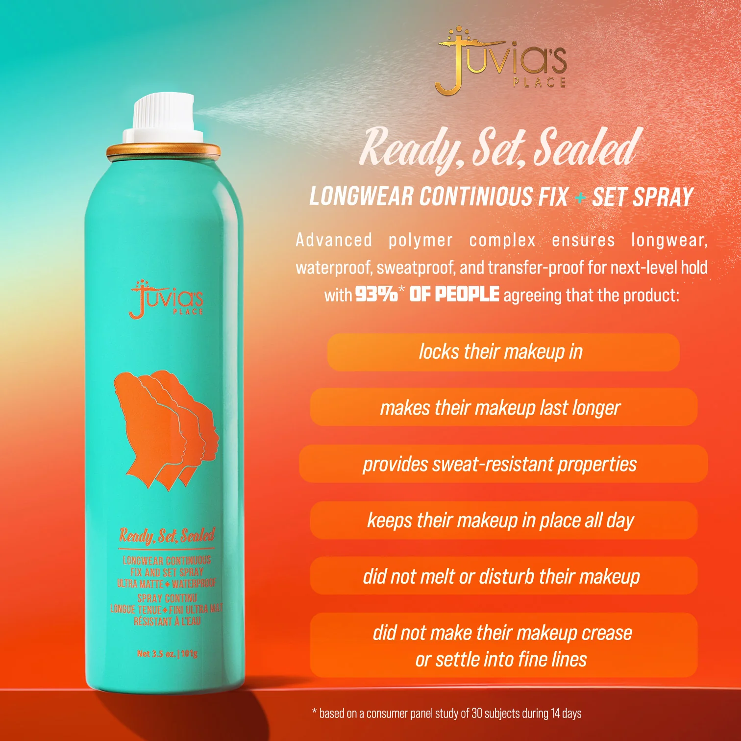 Ready, Set, Sealed Longwear Continuous Fix and Set Spray - Ultra Matte + Waterproof - Image 13